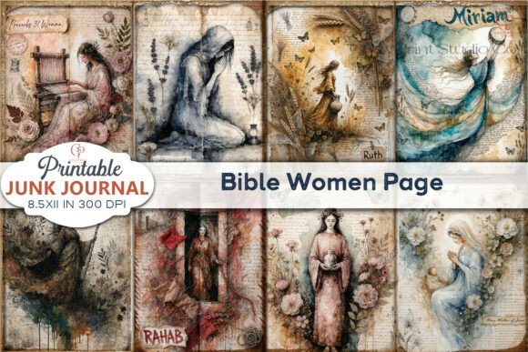 Download Bible Women Printable Junk Journal Page - Printable Collection