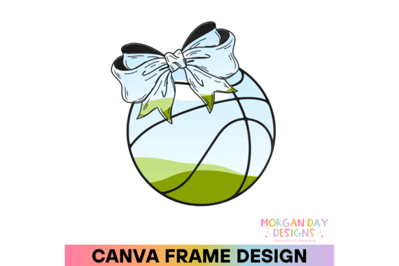 Download Coquette Basketball Canva Frame - Basketball canva Collection