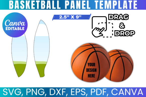 Download Basketball Panel Template Svg - Premium Bundle