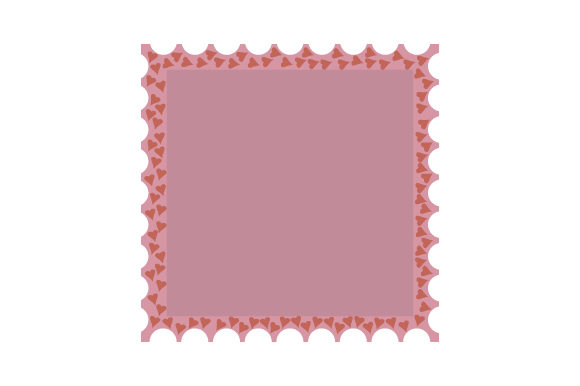 Download Valentine's Day Square Post Stamp Border - Premium Resources
