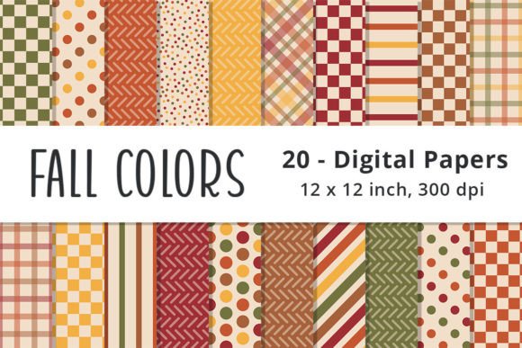 Download Fall Colored Printable Scrapbook Paper - Printable Collection