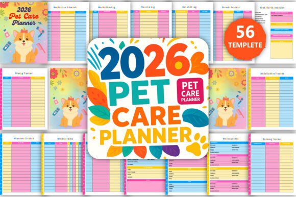 Download 2026 Printable Pet Care Planner Canva - Printable Collection