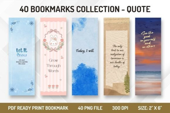 Download 40 Printable Bookmark Graphic - Quote - Printable Collection