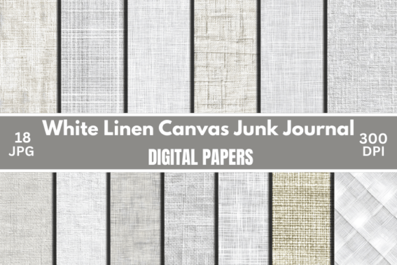 Download White Linen Canvas Digital Paper Texture - Text Collection