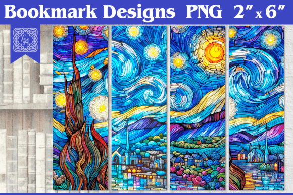 Download Stained Glass Printable Bookmark 4 PNG - Printable Collection