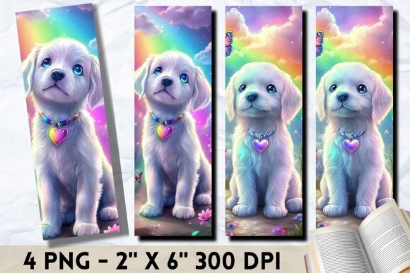 Download Colorful Puppy Printable Bookmark PNG - Printable Collection