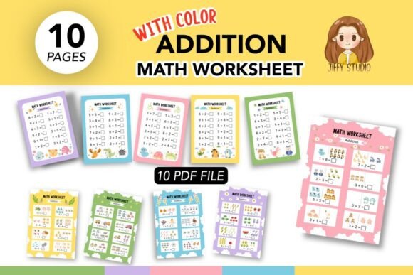 Download 10 Color Pages Printable Math Worksheet - Printable Collection