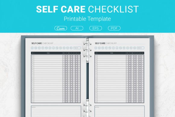 Download Self Care Checklist Printable Template - Printable Collection