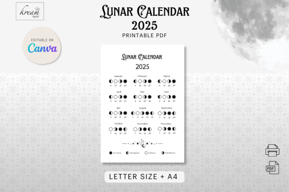 Download Lunar Calendar 2025 Printable - Printable Collection