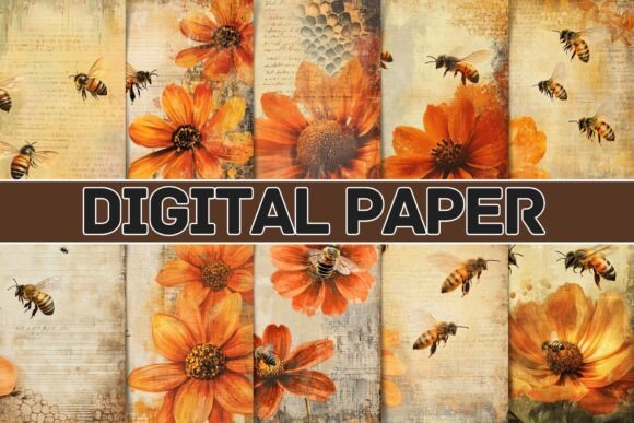 Download Bee Junk Journal Printable - Printable Collection