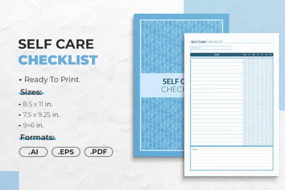 Download Self Care Checklist | Printable Template - Printable Collection