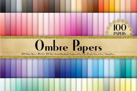 Download Ombre Texture Digital Papers - Text Collection