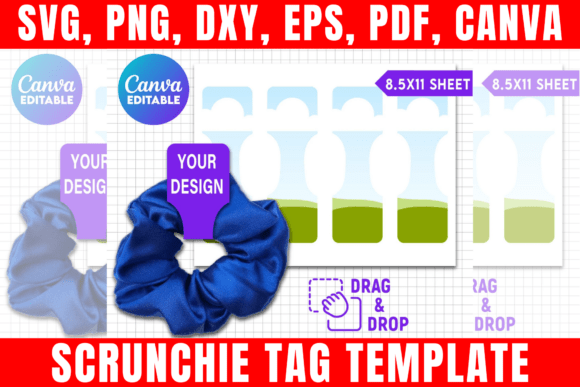 Download Scrunchie Tag Template, Printable Label - Printable Collection