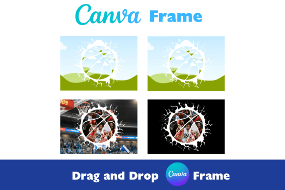 Download Basketball Canva Frame Collage Template - Basketball canva Collection