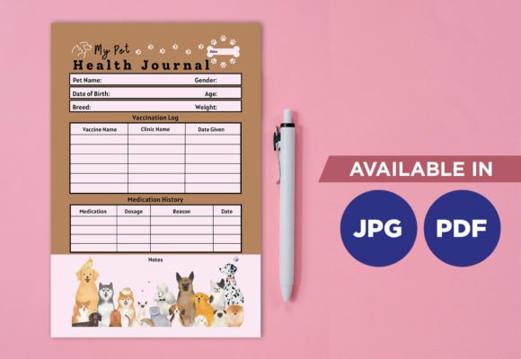 Download Pet Health Planner Printable - Printable Collection